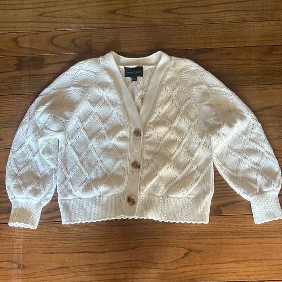 Needle & thread Knitted White Cardigan Oversized Size M - Picture 3 of 11